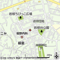 愛知県日進市岩崎町岩根194周辺の地図