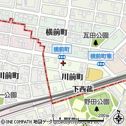 愛知県名古屋市中村区川前町524周辺の地図