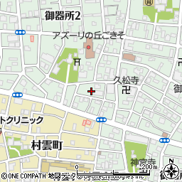 愛知県名古屋市昭和区御器所2丁目18周辺の地図