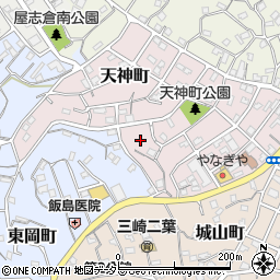 神奈川県三浦市天神町12周辺の地図