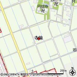 愛知県津島市中一色町寺前周辺の地図