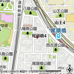 愛知県名古屋市中川区尾頭橋4丁目周辺の地図