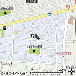 愛知県名古屋市中川区万町1403周辺の地図