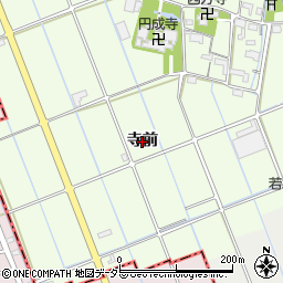 愛知県津島市中一色町（寺前）周辺の地図
