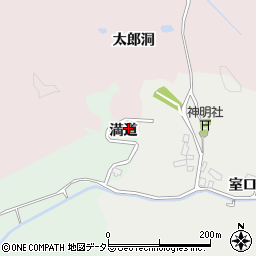 愛知県豊田市東広瀬町満道周辺の地図