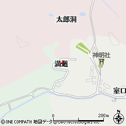 愛知県豊田市東広瀬町（満道）周辺の地図