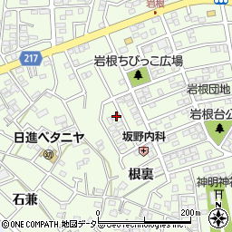 愛知県日進市岩崎町岩根260周辺の地図