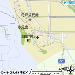 兵庫県丹波市柏原町母坪124周辺の地図