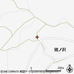 愛知県設楽町（北設楽郡）東納庫（坂下）周辺の地図