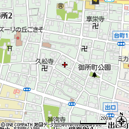 愛知県名古屋市昭和区御器所3丁目20-12周辺の地図