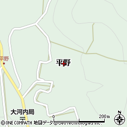 静岡県静岡市葵区平野周辺の地図