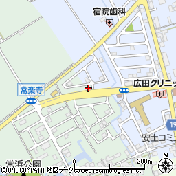 滋賀県近江八幡市安土町常楽寺1987-24周辺の地図