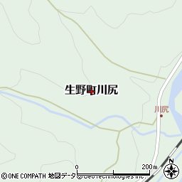 兵庫県朝来市生野町川尻周辺の地図
