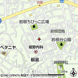 愛知県日進市岩崎町岩根178周辺の地図