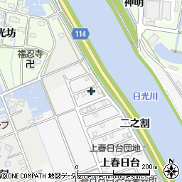 愛知県津島市鹿伏兎町上郷43周辺の地図