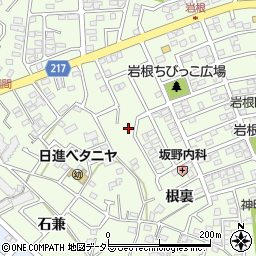 愛知県日進市岩崎町岩根269周辺の地図