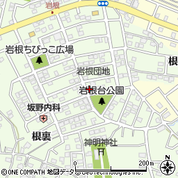 愛知県日進市岩崎町岩根48周辺の地図