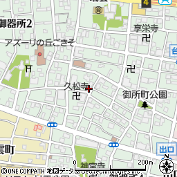 愛知県名古屋市昭和区御器所3丁目19-13周辺の地図
