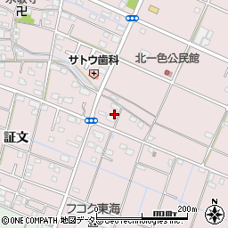 愛知県愛西市北一色町昭和394周辺の地図
