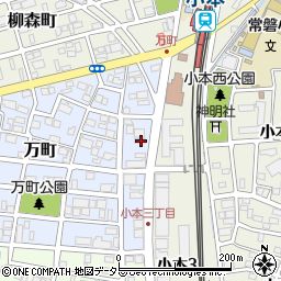 愛知県名古屋市中川区万町304周辺の地図