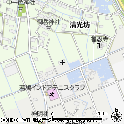 愛知県津島市中一色町清光坊64周辺の地図