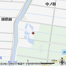 愛知県愛西市山路町中ノ割46周辺の地図