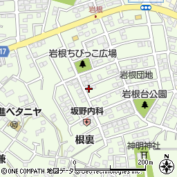愛知県日進市岩崎町岩根176周辺の地図