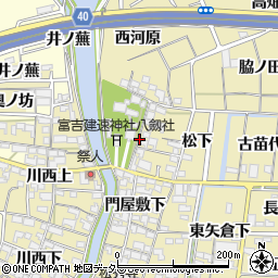 愛知県海部郡蟹江町須成門屋敷上周辺の地図