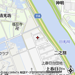 愛知県津島市鹿伏兎町上郷30周辺の地図