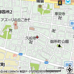 愛知県名古屋市昭和区御器所3丁目19-11周辺の地図