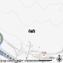 京都府京丹波町（船井郡）市森周辺の地図