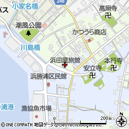 浜田屋旅館周辺の地図