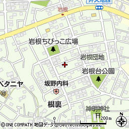 愛知県日進市岩崎町岩根174周辺の地図