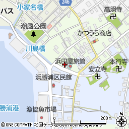 浜勝浦橋周辺の地図