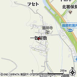 愛知県豊田市篠原町一色屋敷周辺の地図