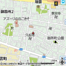 愛知県名古屋市昭和区御器所3丁目19周辺の地図