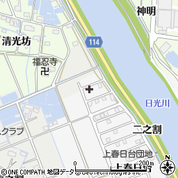 愛知県津島市鹿伏兎町上郷15周辺の地図