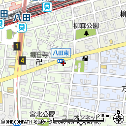 サクセス八田周辺の地図