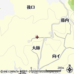 愛知県豊田市芳友町大師周辺の地図