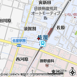 愛知県愛西市須依町喜之助周辺の地図