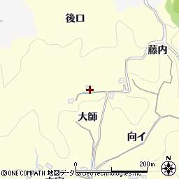 愛知県豊田市芳友町（大師）周辺の地図