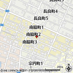 愛知県名古屋市中川区南脇町周辺の地図