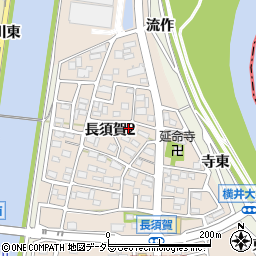 愛知県名古屋市中川区長須賀周辺の地図