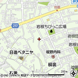 愛知県日進市岩崎町岩根270-2周辺の地図