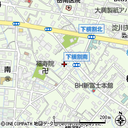 静岡県富士市横割周辺の地図