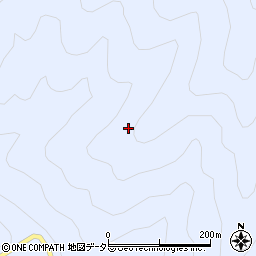 愛知県北設楽郡豊根村古真立向山周辺の地図