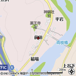 愛知県豊田市枝下町（前田）周辺の地図