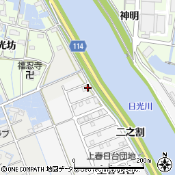 愛知県津島市鹿伏兎町上郷23周辺の地図