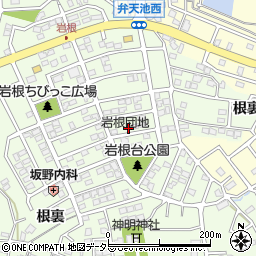 愛知県日進市岩崎町岩根59周辺の地図