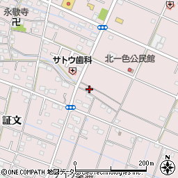 愛知県愛西市北一色町昭和386周辺の地図